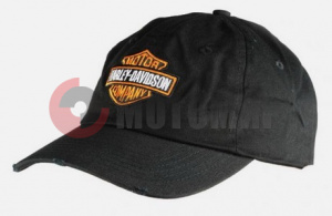 Бейсболка "HARLEY-DAVIODSON"черно-оранжевая,100% хлопок Бейсболка "HARLEY-DAVIODSON"черно-оранжевая,100% хлопок