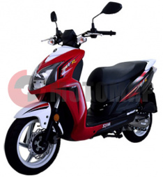 Скутер SYM Jet4 R Naked 50 красный/белый Скутер SYM Jet4 R Naked 50 красный/белый