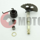 Вал кикстартера с сектором L=147mm.GY6125-150cc 157QMJ/152QMI (пруж.+втулка) Вал кикстартера с сектором L=147mm.GY6125-150cc 157QMJ/152QMI (пруж.+втулка)