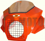 Щиток ветр. (02) мотоцикла ИЖ красивый с решет. тонированный с/к Щиток ветр. (02) мотоцикла ИЖ красивый с решет. тонированный с/к