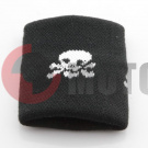 Напульсник белые черепа на черн.S0601104 Напульсник белые черепа на черн.S0601104