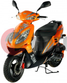 Скутер SYM Jet EuroX 50 оранжево-черный Скутер SYM Jet EuroX 50 оранжево-черный