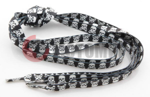 Шнурки для ботинок рис.череп с кост.90см.LP213101 Шнурки для ботинок рис.череп с кост.90см.LP213101